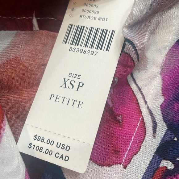 CLOTH & STONE By ANTHRO Printed Button Down Blouse - Picture 6 of 8